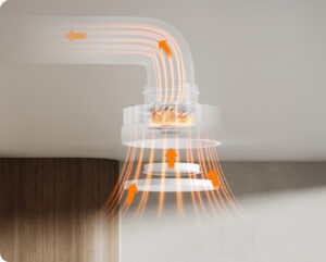 VOV S7 exhaust fan with negative pressure siphon-type powerful exhaust